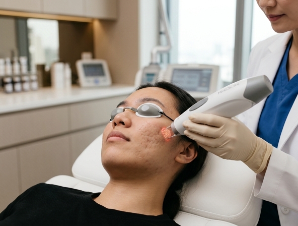 Laser acne scar treatment at Scars & Lasers